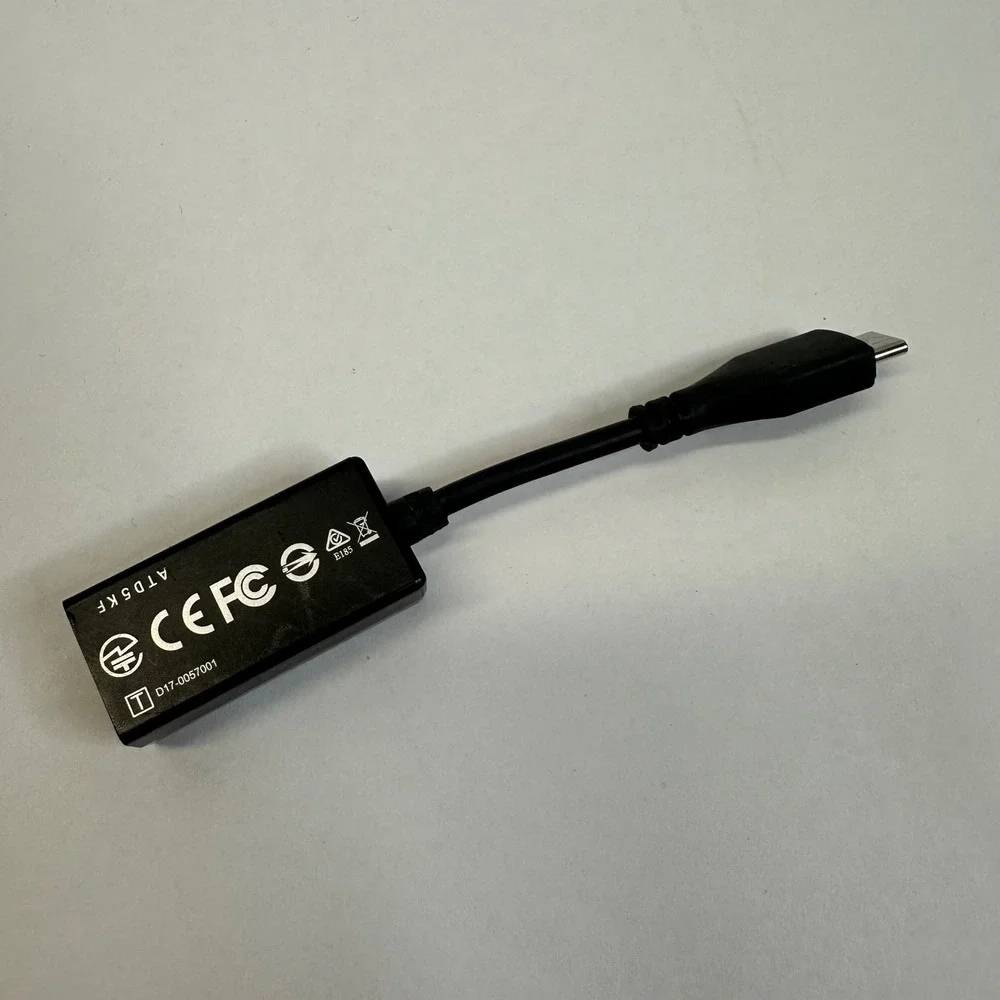 LG USB-C to Ethernet RJ45 Adapter Black ATD5KF‎ D17-0057001 Network Dongle